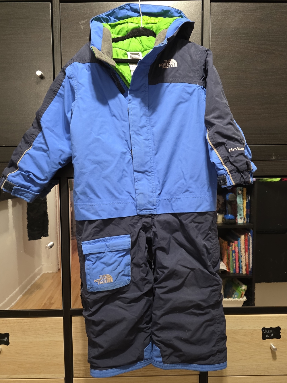 The North Face Boys' Blue Insulated Snow Suit - Two-Tone Blue One Piece Habit 2T